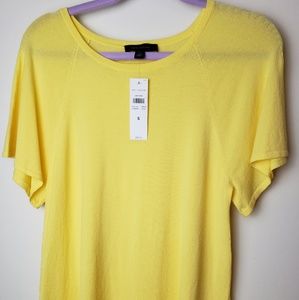 NWT Ann Taylor Light Yellow Top S